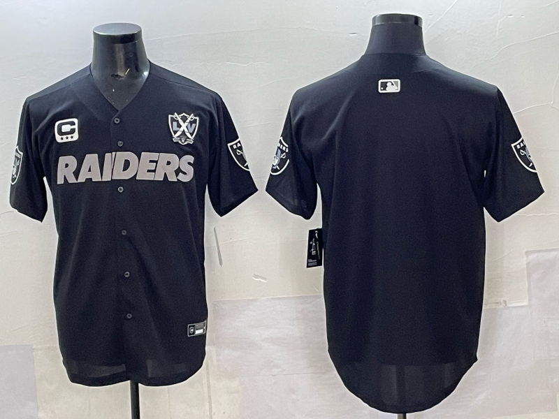 Men Oakland Raiders blank Black Nike 2025 Limited NFL Jersey 005->oakland raiders->NFL Jersey